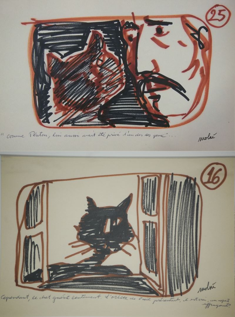 Dessins préparatoires de Molné